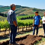 농장 방문을 통한 토양 건강 회복 사례 - Regenerative Farm Visit**

"A diverse group of people, including children, visiting a regenerative f...